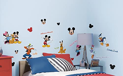 Mickey and Friends Peel and Stick Wall Decals for Kids Room Decor