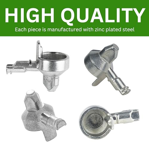 Zinc Plated Steel Bookshelf Pins & Shelf Support Pegs (#131372) - 12 Pack
