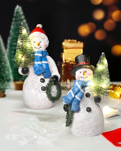 iStatue Christmas Collectible Figurines, Snowman