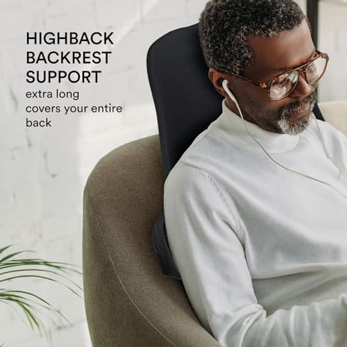 Highback Backrest Support Cushion - Extra Tall Lumbar Pillow
