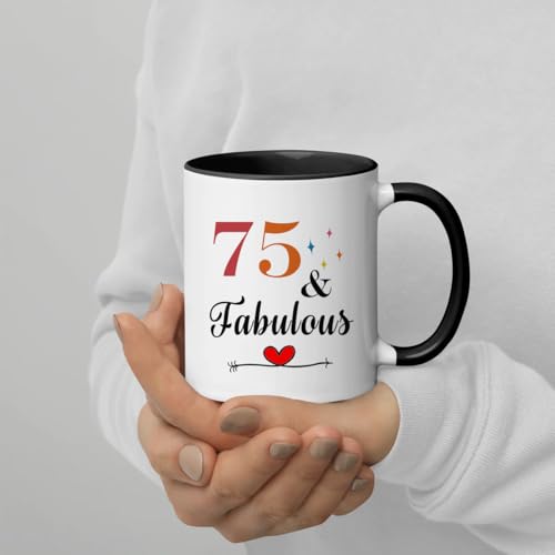 75th Birthday Mug for Women Men 11oz - Funny 1951 Celebration Gift - LXQM Variation 75
