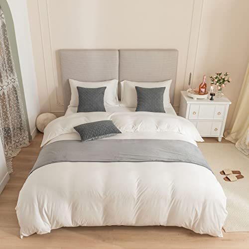 Gray Velvet Bed Runner for Queen Bed - Modern Foot of Bed Scarf 45x210cm