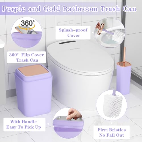 Complete Bathroom Accessory Set with Ombre Shower Curtain and Non-Slip Rugs