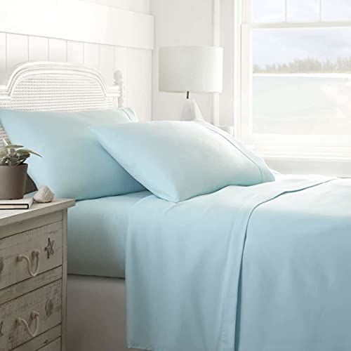 Aqua Linen Market Twin XL Microfiber Sheet Set 3-Piece, Ultra Soft & Wrinkle-Free