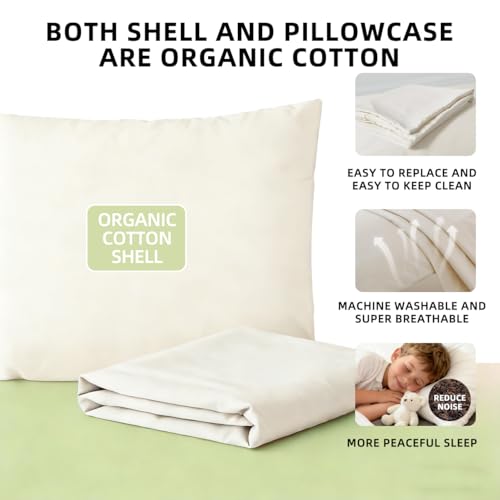 Organic Buckwheat Pillow 20x26 - Adjustable Height, Neck Support