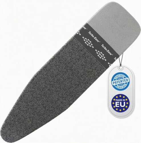 Bartnelli Denim Black Ironing Board Cover & Pad 54x15cm Europe Made