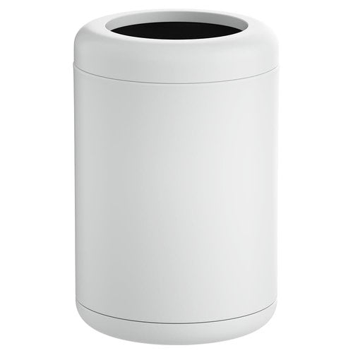 LEASYLIFE White Bathroom Trash can,10L/2.6GAL, Open Top Wastebasket Bin,Garbage Can for Bathroom,Living Room,Office,Kitchen,Bedroom,Hotel (White)