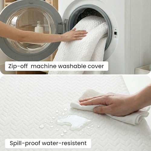 Dual-Sided 2-in-1 Baby Crib & Toddler Foam Mattress with Washable Cover