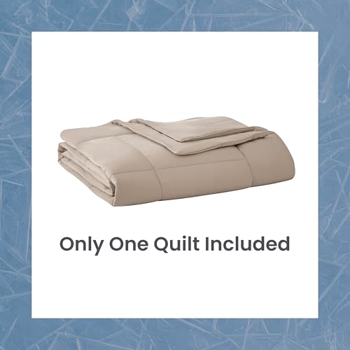 Lightweight Cooling Blanket - Soft Jersey Quilt for Hot Sleepers, 70" x 90"
