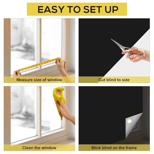 Portable Blackout Curtains 100% Light Blocker 118x57” Shades