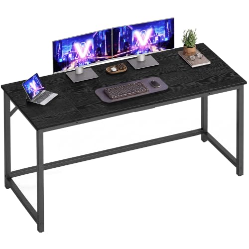 55-Inch Minimalist Computer Desk, Modern Home Office Study Work Table