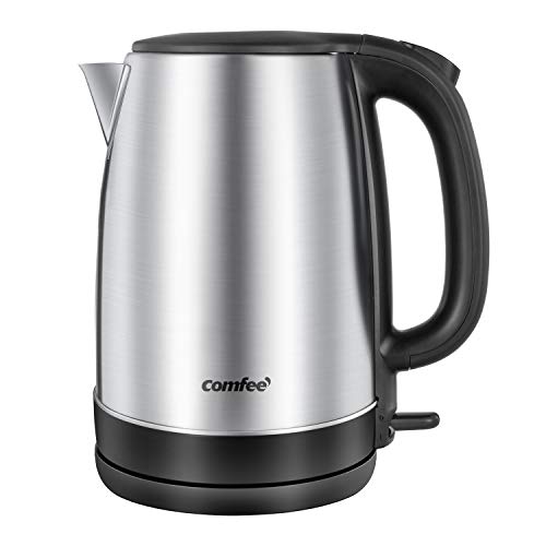 1.7L Stainless Steel Electric Kettle, Fast-Boil Cordless Water Boiler