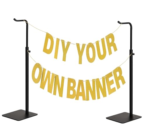 Adjustable Tabletop Display Stand - 2-Pack Metal Handbag & Banner Holder