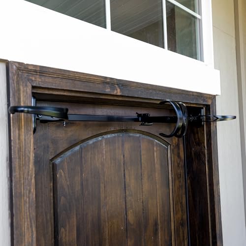 Adjustable Front Door Garland Hanger - Heavy Duty No-Damage Pressure Mount