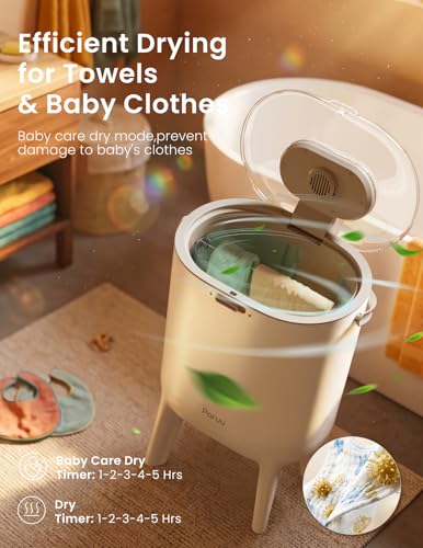 Bucket Towel Warmer with Drying Mode, Baby Care Settings & Child Lock