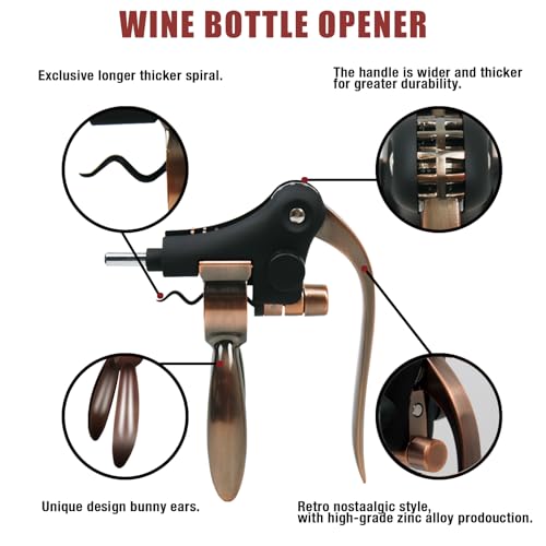 Geelu Wine Opener Set Corkscrew with Gift Box - Easy Bottle Opening Tool