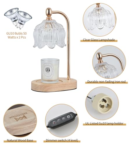 Candle Warmer Lamp with Timer & Dimmer - Electric Wax Melter