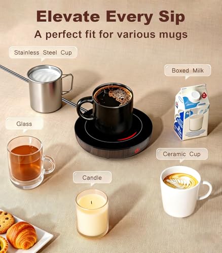 3-Temp Coffee Mug Warmer & Candle Heater with 6H Auto Shut-Off