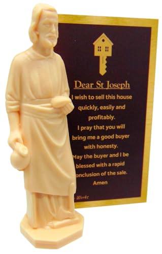 Saint Joseph House Selling Statue Kit with Prayer Card & Novena Guide