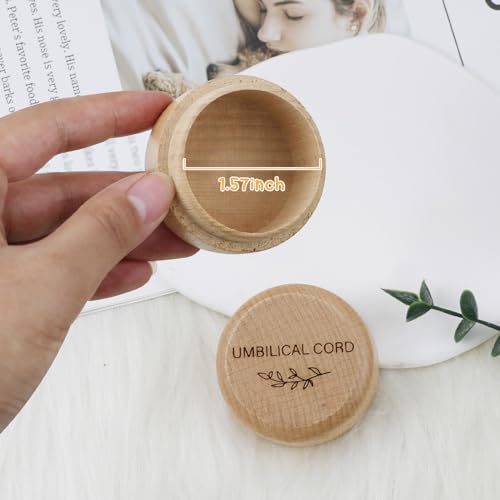 Wooden Baby Umbilical Cord Memorial Box - Keepsake Gift