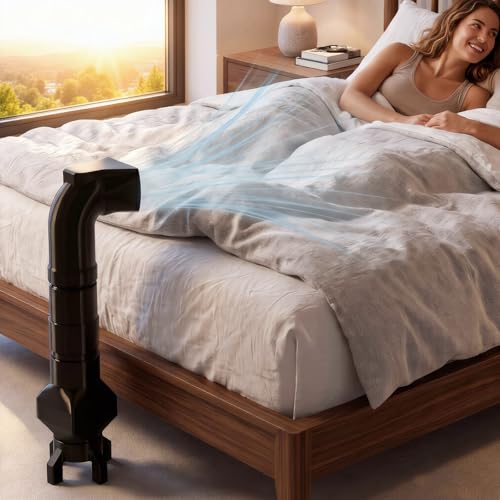 Bed Cooling System for Night Sweats | Adjustable Under-Sheet Fan