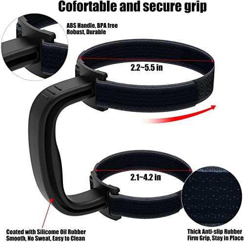 Adjustable Anti-Slip Tumbler Handle for 20oz to 40oz Insulated Cups