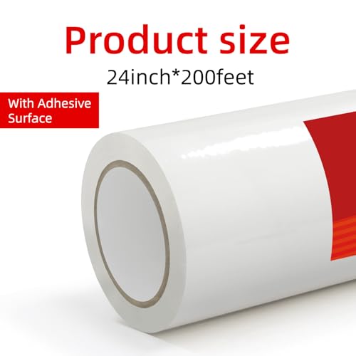 Clear Carpet Protector Film 24" x 200' - Heavy Duty Self-Adhesive Plastic Roll