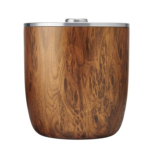 S'well 100oz Stainless Steel Ice Bucket XL with Lid & Scoop - Teakwood