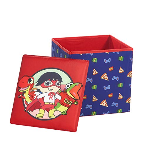 3-Piece Kids Collapsible Storage Set: Ottoman, Bin and Pop-Up Hamper