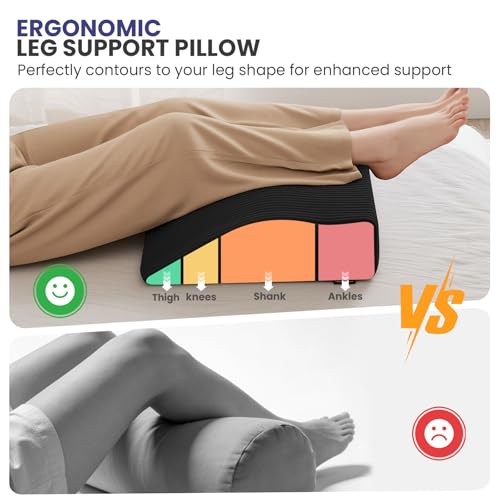 Ergonomic Recliner Leg Rest Cushion with Adjustable Straps - 20x17x5 inches