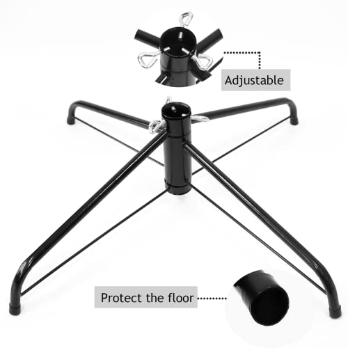 Folding Christmas Tree Stand for 3-6 Ft Artificial Trees - 16.9 Inch Base