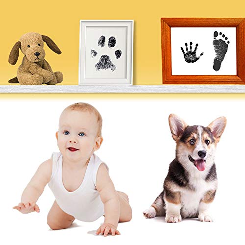 Non-Toxic Baby Footprint Ink Pad, Handprint & Paw Print Stamp Pad
