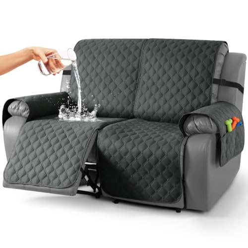 Waterproof Loveseat Recliner Cover - Reversible, Durable & Washable