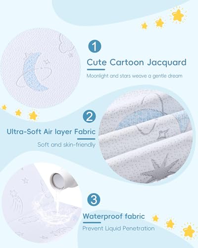 Trifold Pack and Play Mattress 38" x 26" - Portable Travel Crib Mattress Pad