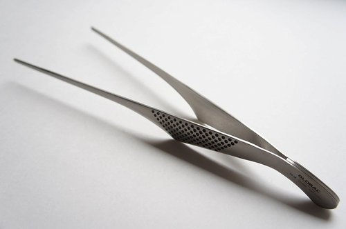 Global 11 3/4 inch Pincet/Utility Tongs, Stainless Steel, GS-28
