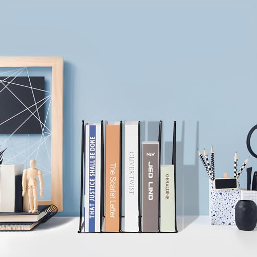 5-Slot Metal Triangle File Organizer - Nordic Style Desktop Storage Rack