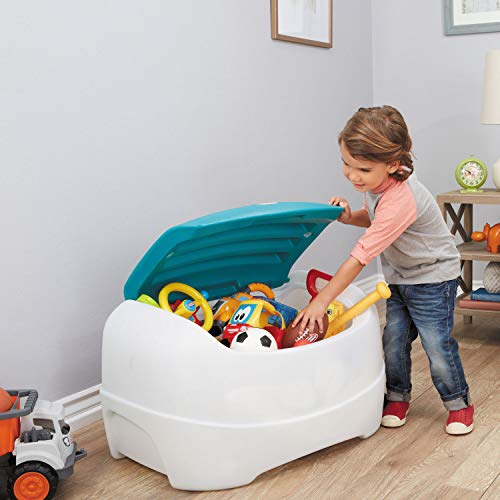 Large Kids Toy Storage Chest with Detachable Lid