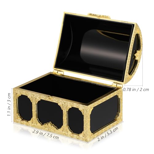 12-Pack Mini Plastic Pirate Treasure Chests for Kids Party Favors