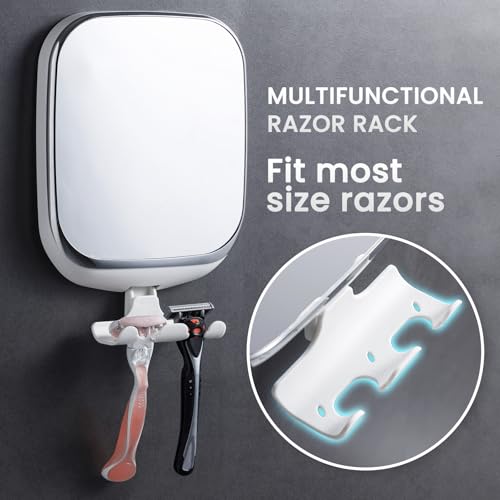 TAILI Shower Mirror Fogless for Shaving,Fogless with Tray