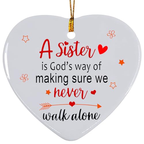 Sister Christmas Ornament 2026 - Sister Ornaments for Christmas Tree - JUNQIU US