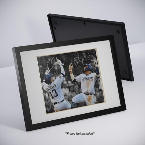 Autographed Manny Machado & Fernando Tatis Jr Photo Wall Art - Official Sports Memorabilia