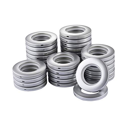 32-Pack Curtain Grommets 1.6-Inch Inner Diameter, Low-Noise Eyelet Rings