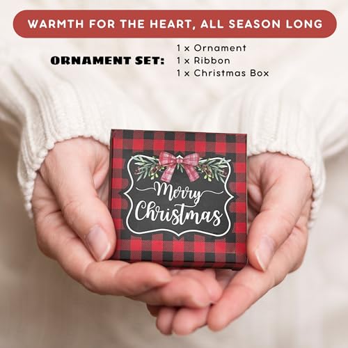Thank You Gifts for Women - 10 Thank You Acrylic Christmas Ornament Set, Boss, Coworkers, Teacher, Nurse, Mom, Friends
