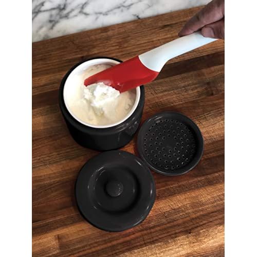 Fox Run Bacon Grease Container, 5 x 5.5 inches, Black