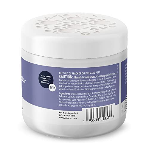 Amazon Basics Gel Odor Eliminator, Activated Charcoal & Lavender, 17 Oz