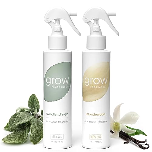 Natural Fabric and Room Air Freshener Spray - Plant-Based Essential Oils 2-Pack