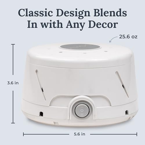 Classic Fan-Based White Noise Sound Machine for Sleep & Privacy - White