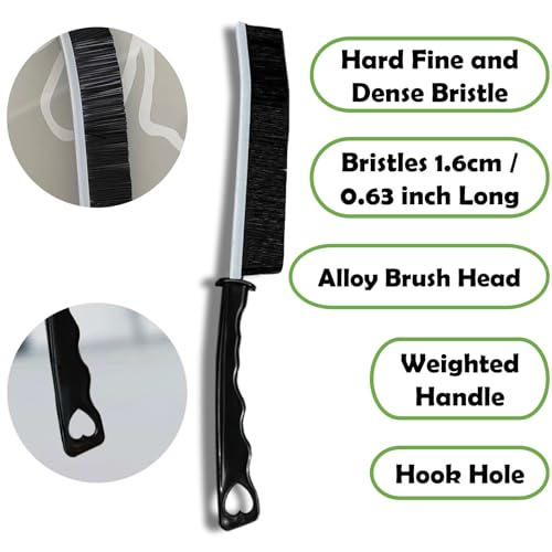 8-Piece Grout & Crevice Cleaning Brush Set - Stiff Bristle Scrub Brushes