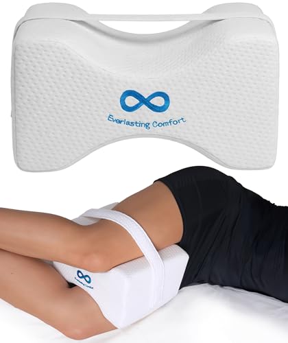 Memory Foam Knee Pillow for Side Sleepers – Sciatica Relief & Alignment
