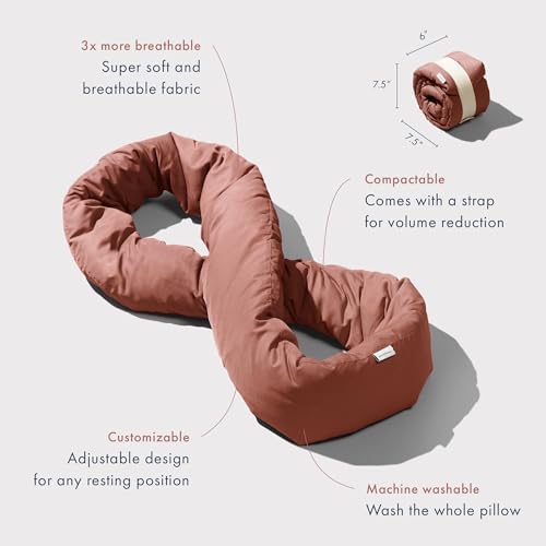 Infinity Travel Pillow - Soft Neck Support Scarf in Terracotta
